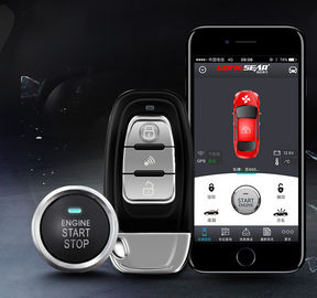 Rfid Engine Smart Key Push Button Start Car Alarm System 3~5m Control Distance