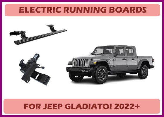 Factory power retractable running boards for Jeep Gladiatoi with Quick-Release
