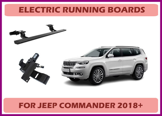 Jeep Grand Commander Retractable Running Boards and Steps with Wiring Compatibility