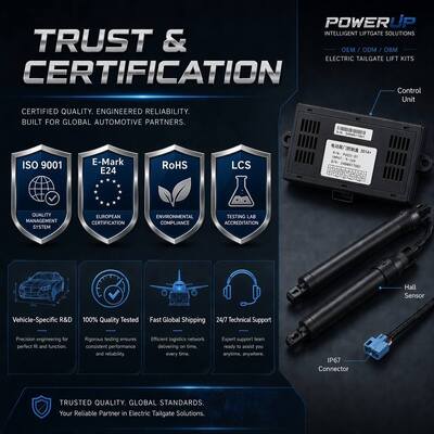 For Seat Leon Electric Power Tailgate Lift with Anti-Pinch & Height Memory